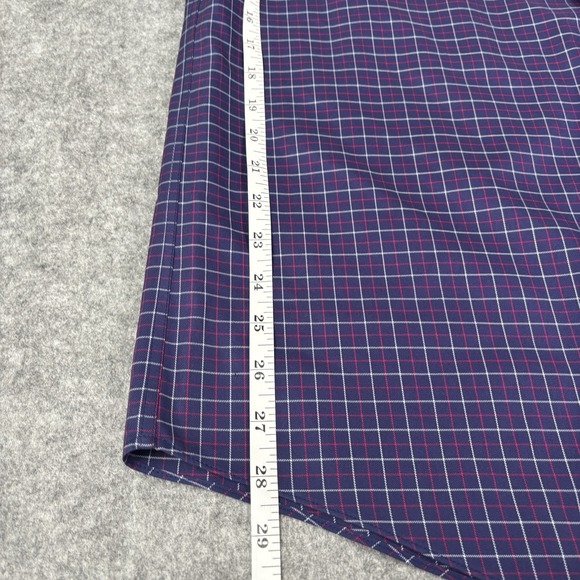 Orvis Mens Shirt M Purple Plaid Signature Collection 100% Cotton - Picture 5 of 7